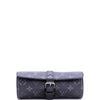 Louis Vuitton 3 Watch Case Monogram Eclipse Canvas