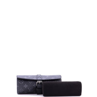 Louis Vuitton 3 Watch Case Monogram Eclipse Canvas