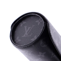 Louis Vuitton 3 Watch Case Monogram Eclipse Canvas