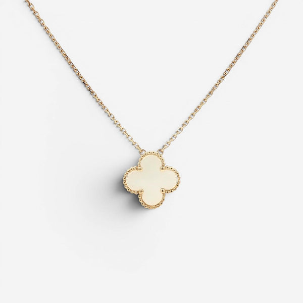 Van Cleef & Arpels Vintage Alhambra 18K Yellow Gold Pendant Necklace JE706901