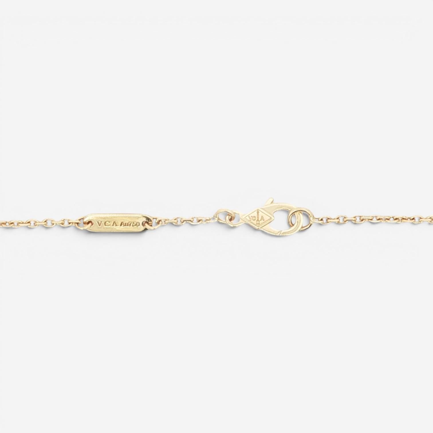 Van Cleef & Arpels Vintage Alhambra 18K Yellow Gold Pendant Necklace JE706901