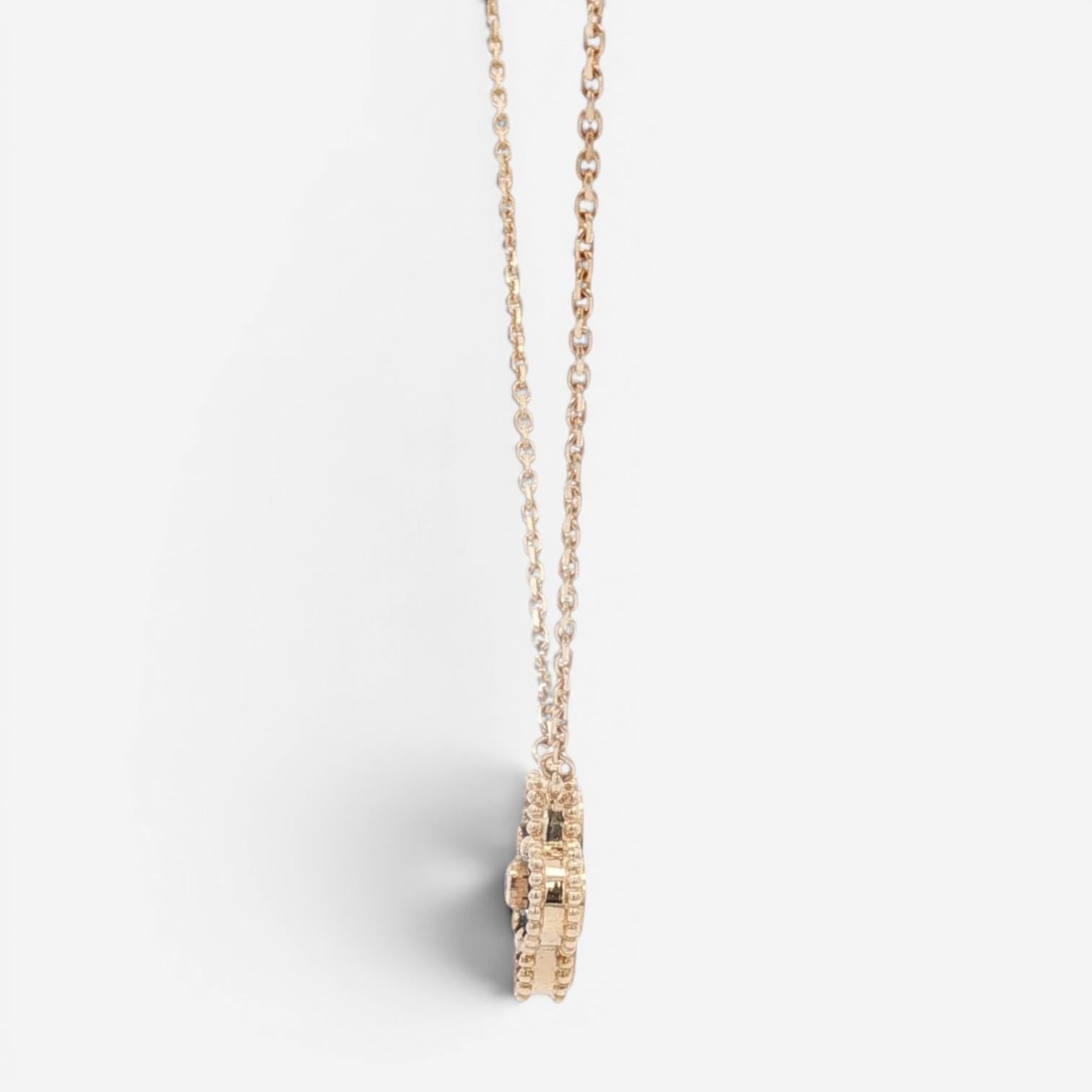 Van Cleef & Arpels Vintage Alhambra 18K Yellow Gold Necklace VCARP4