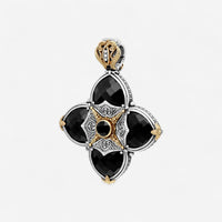 Konstantino 18K Yellow Gold & Sterling Silver Onyx Pendant MEMK5114-120-CUT