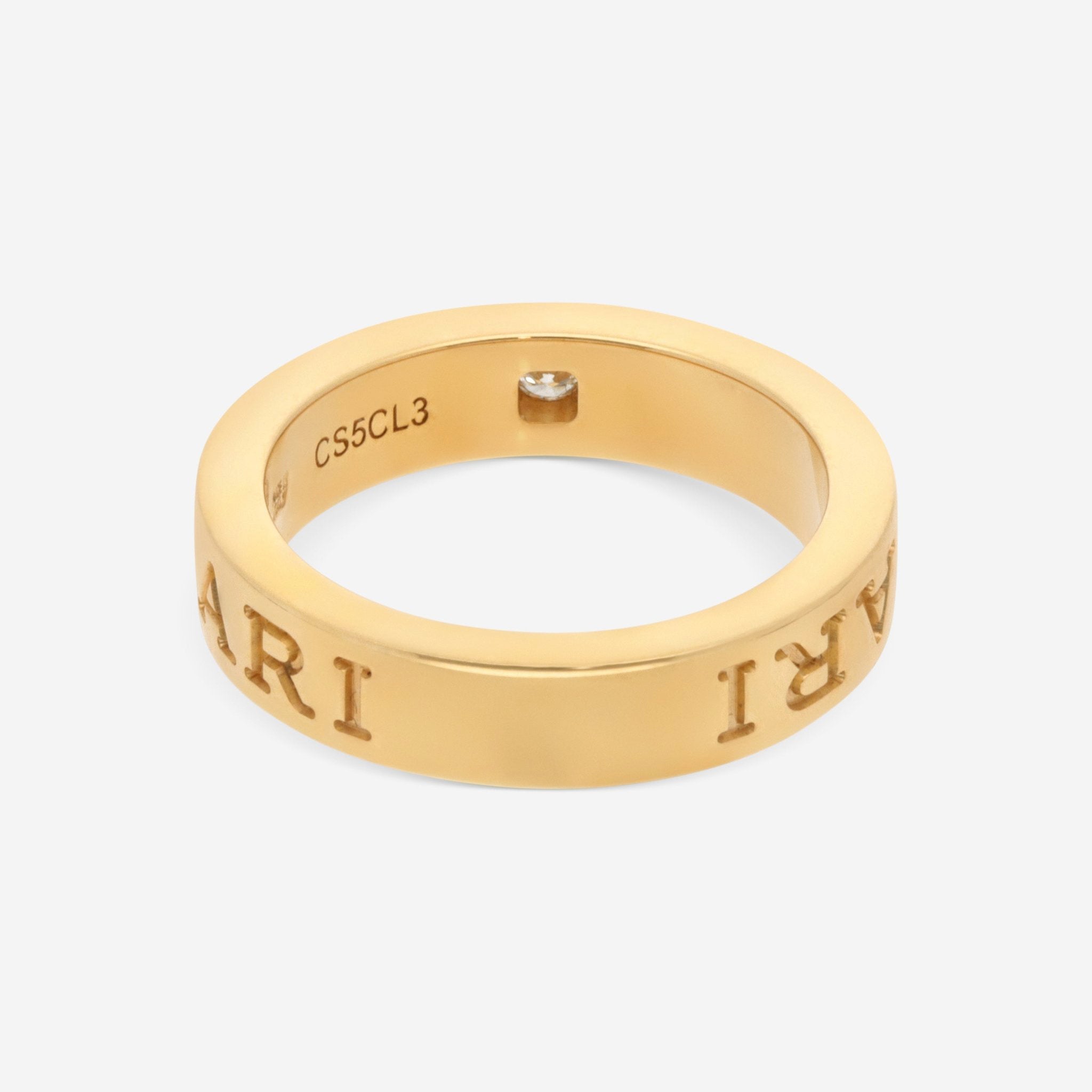 Bulgari B.Zero1 18K Yellow Gold Diamond Ring Sz. 5.5 342928