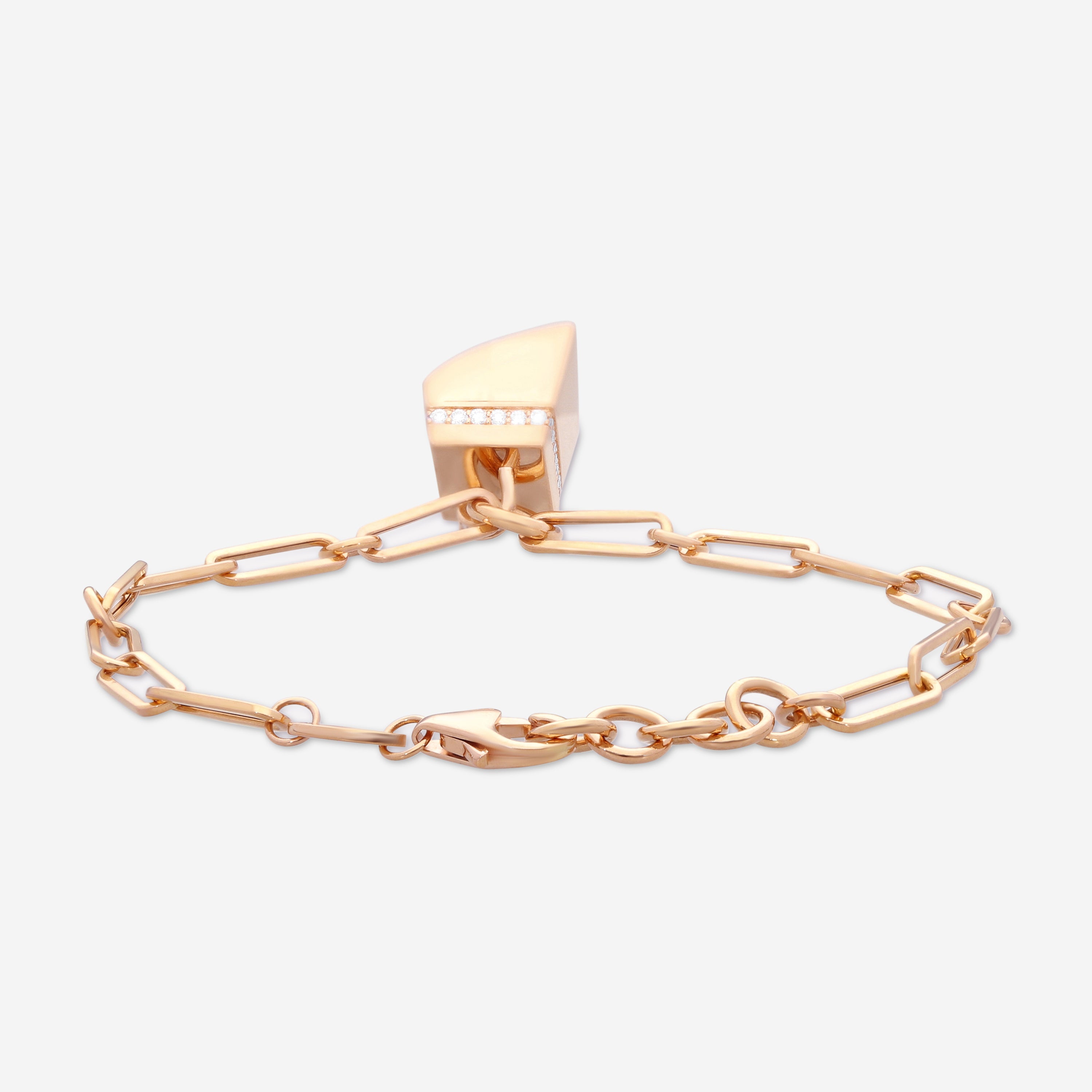 Roberto Coin Sauvage Privé 18K Rose Gold Diamond Bracelet 8882828AXLBX