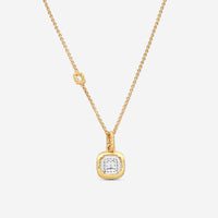 Roberto Coin New Barocco 18K Yellow & White Gold Diamond Pendant Necklace 7771466AJCHX