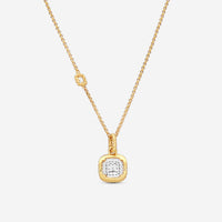 Roberto Coin New Barocco 18K Yellow & White Gold Diamond Pendant Necklace 7771466AJCHX