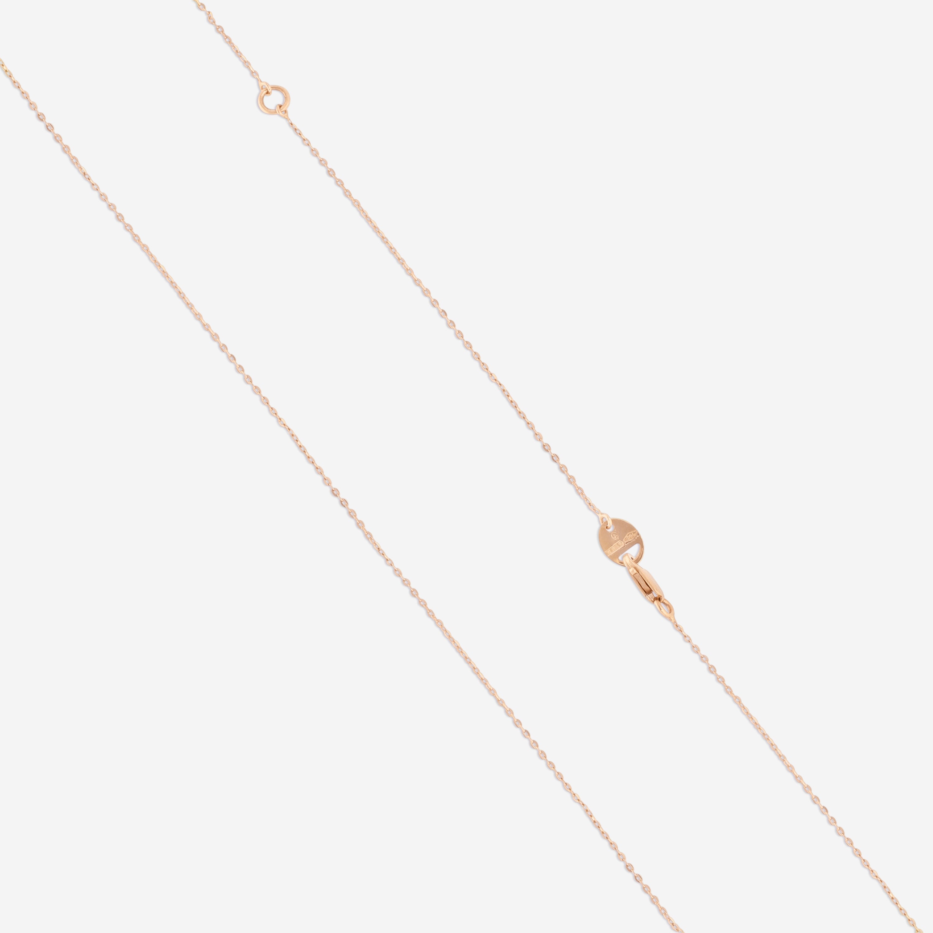 Damiani 18K Rose Gold & Ceramic Diamond Pendant Necklace 20078890