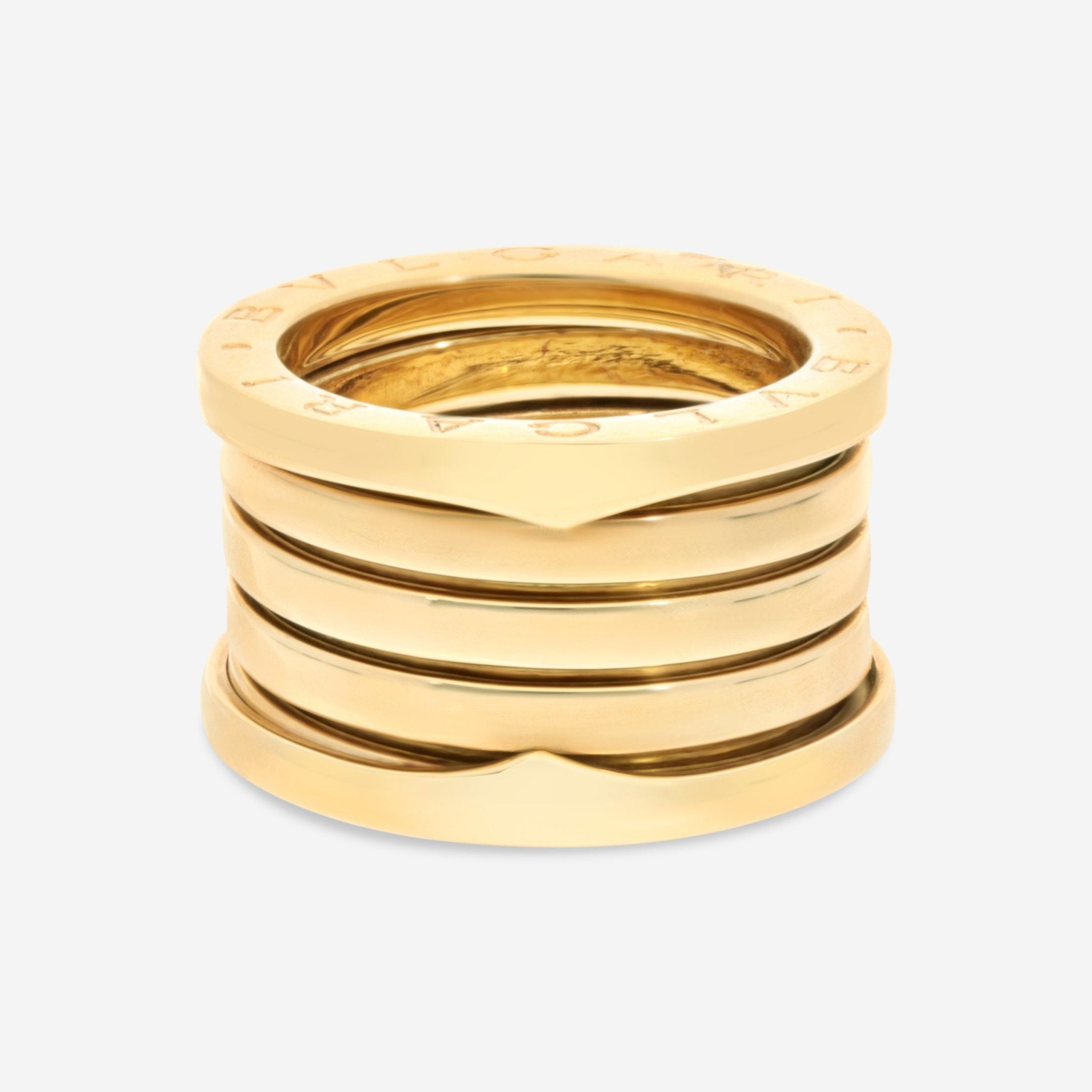 Bulgari B.Zero1 18K Yellow Gold Five Band Ring Sz. 4.25 83265211