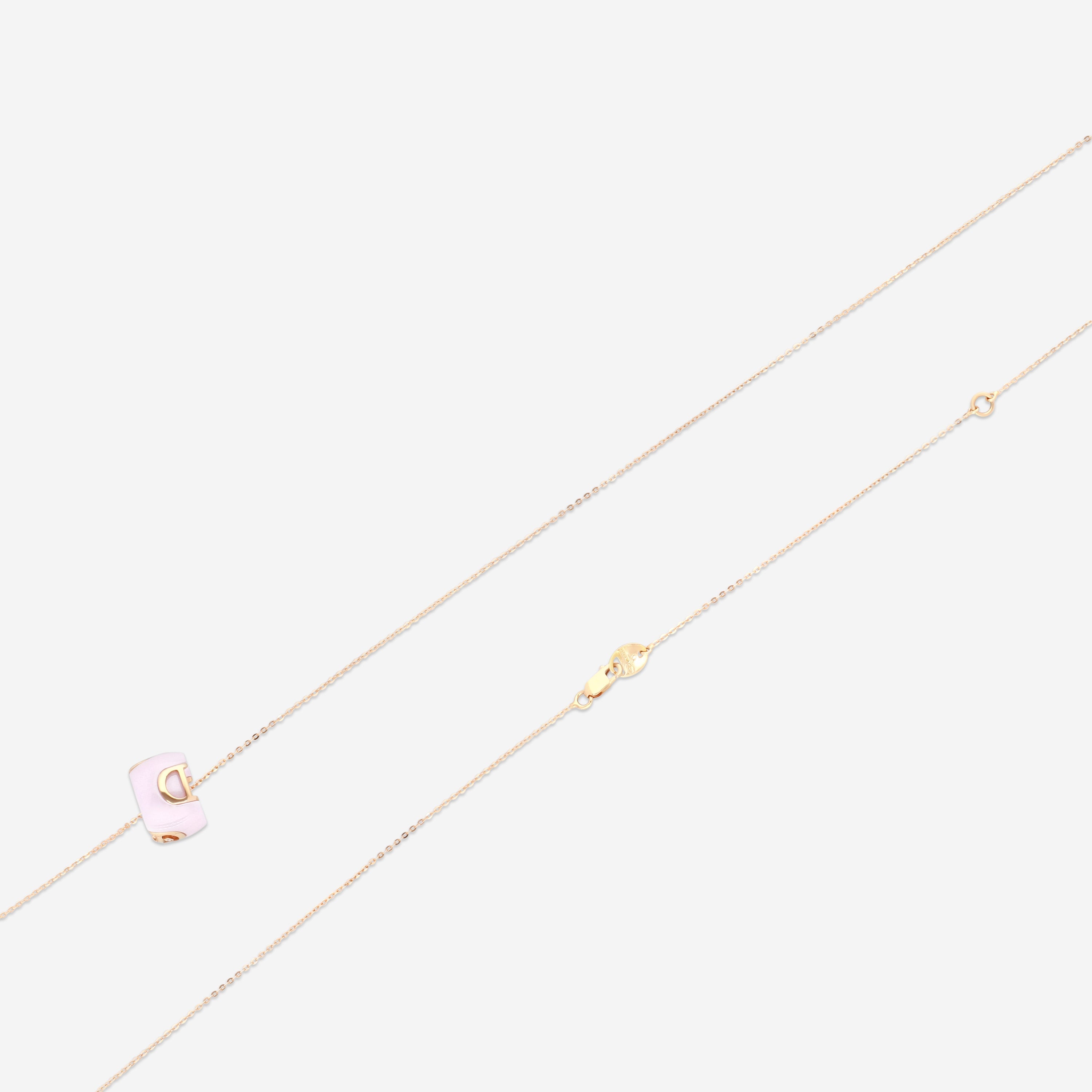 Damiani 18K Rose Gold & Ceramic Diamond Pendant Necklace 20078429