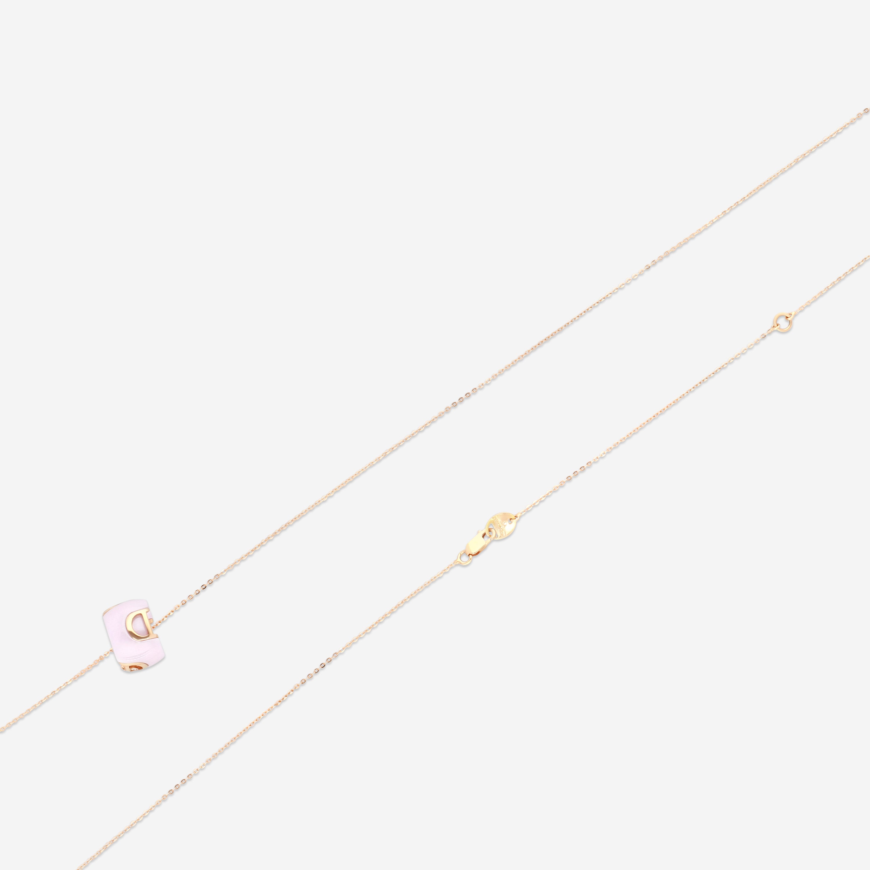 Damiani 18K Rose Gold & Ceramic Diamond Pendant Necklace 20078429