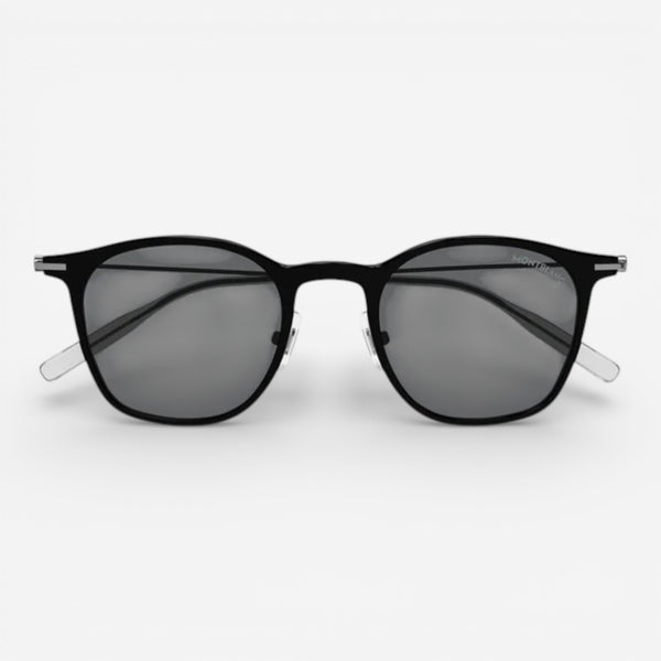 Montblanc Black & Grey Square Men's Sunglasses MB0098S010 - THE SOLIST