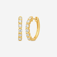 Ina Mar 14K Yellow Gold Diamond Hoop Earrings ER25735-CS4YH