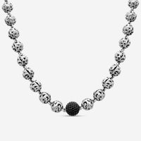 Charles Krypell Sterling Silver, Black Sapphire Collar Necklace 4-6823-SBS
