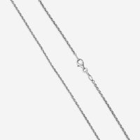 Charles Krypell Sterling Silver and 18K White Gold Cushion Pendant Necklace