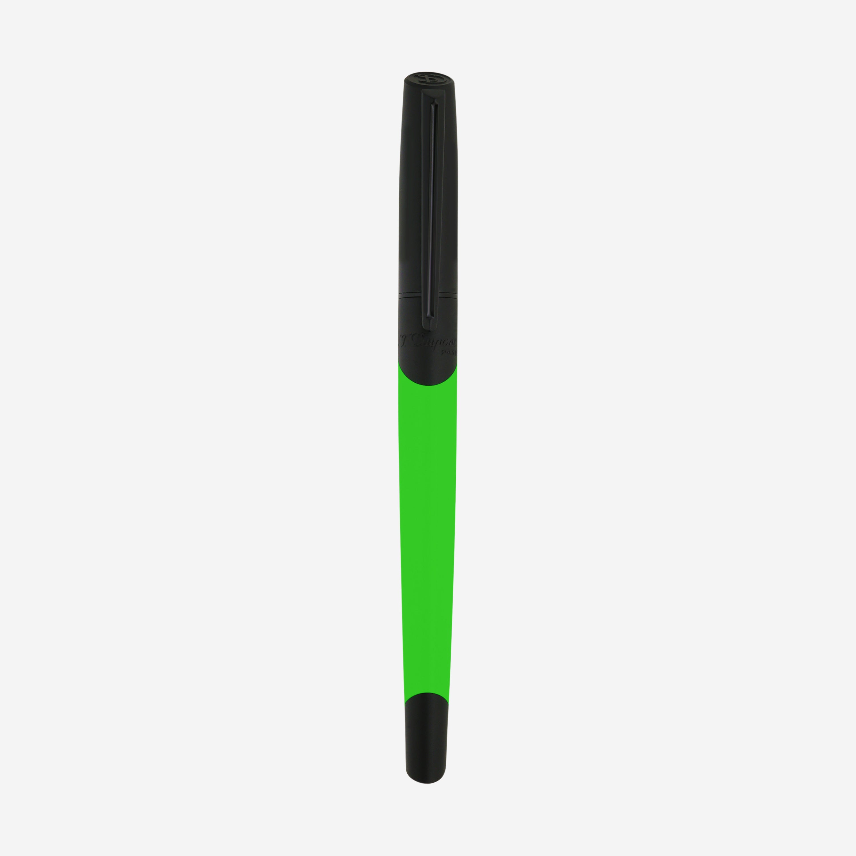 S.T. Dupont Defi Millenium Neon Green Matte Black Lacquer Rollerball Pen 402032