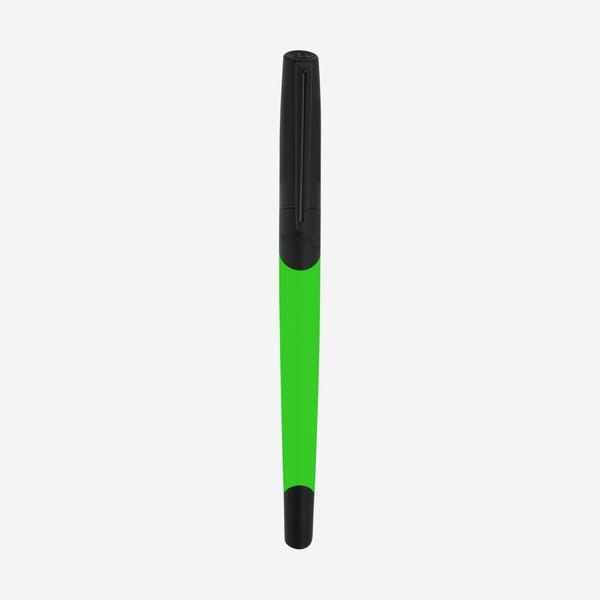 S.T. Dupont Defi Millenium Neon Green Matte Black Lacquer Rollerball Pen 402032
