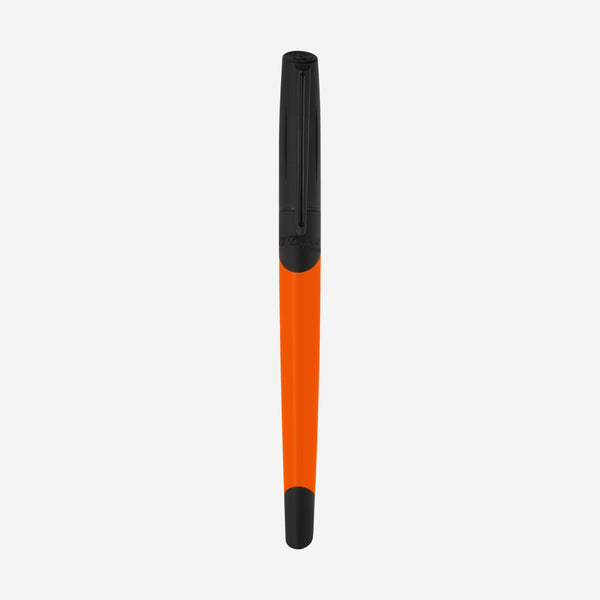 S.T. Dupont Defi Millenium Neon Orange Matte Black Lacquer Rollerball Pen 402034