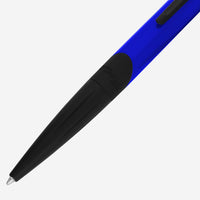 S.T. Dupont Defi Millenium Neon Blue Matte Black Lacquer Ballpoint Pen 405033