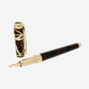 S.T. Dupont Line D Prestige Vitruvian Man 18K Yellow Gold & Brown Lacquer Fountain Pen (M) 410038L