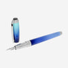 S.T. Dupont Line D La Mer Gradient Blue Solid Brass Natural Lacquer Fountain Pen 410132L