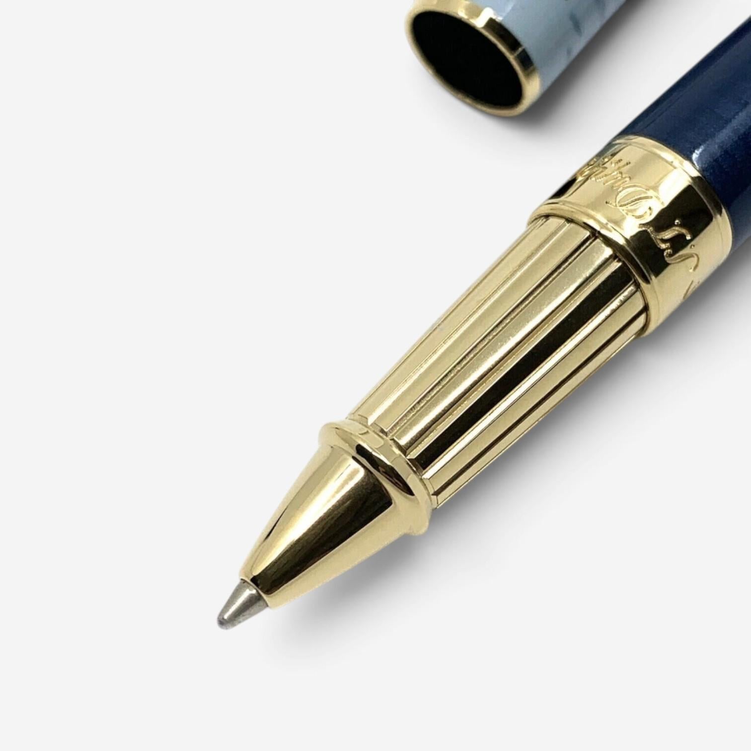 S.T. Dupont Claude Monet Large Line D Lacquer & Gold Rollerball Pen 412049L