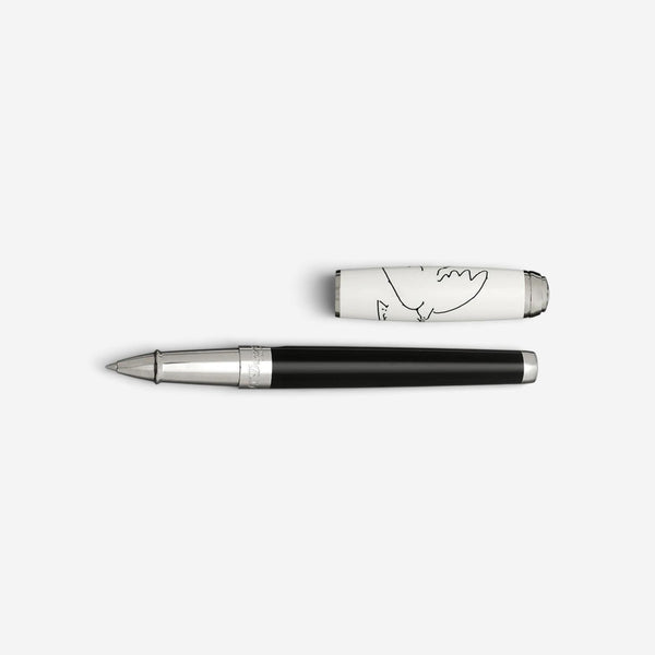 S.T. Dupont Picasso Peace Dove LE Lacquer & Palladium Rollerball Pen 412050L