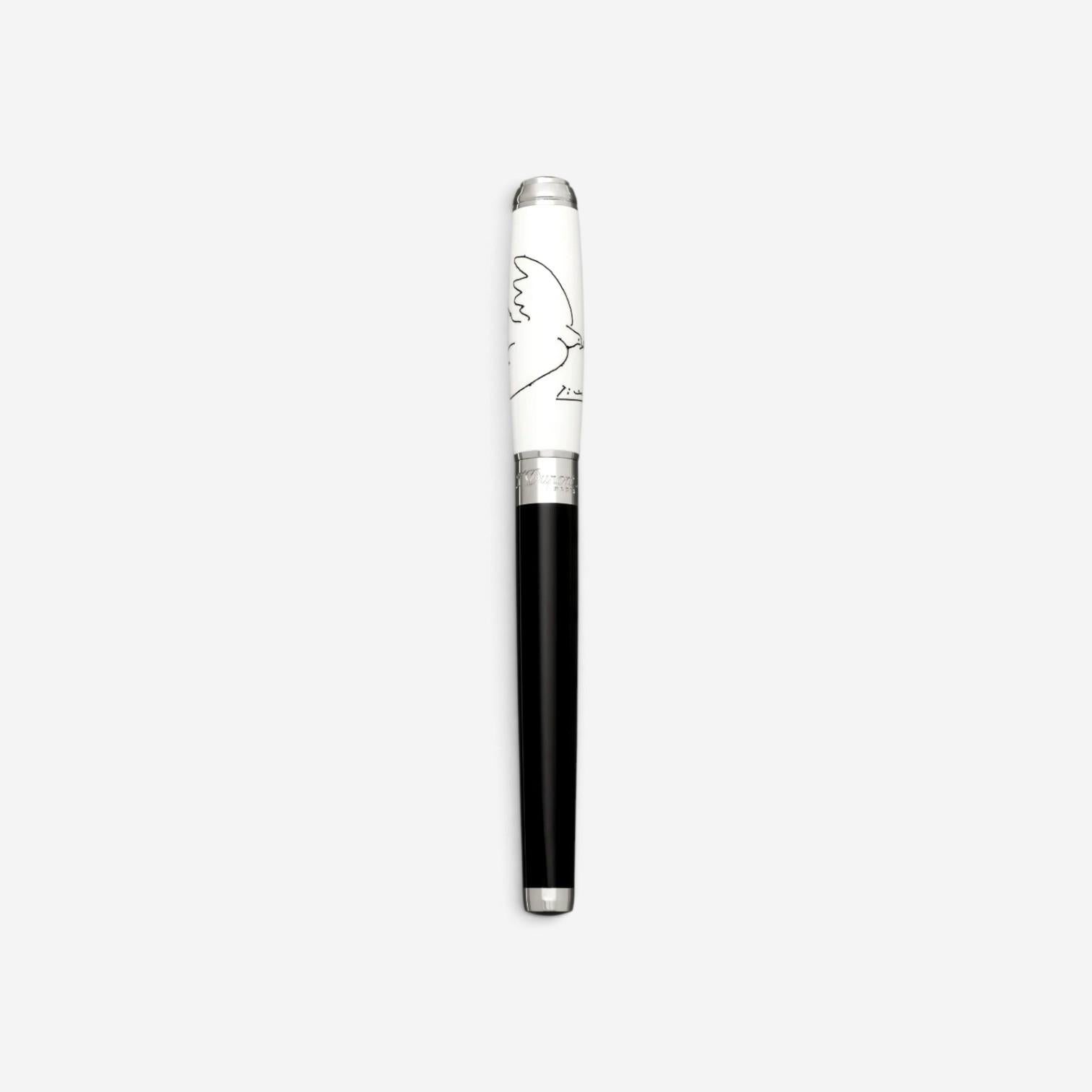 S.T. Dupont Picasso Peace Dove LE Lacquer & Palladium Rollerball Pen 412050L