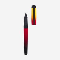 S.T. Dupont Line D La Flamme Gradient Red Solid Brass Natural Lacquer Rollerball Pen 412133L