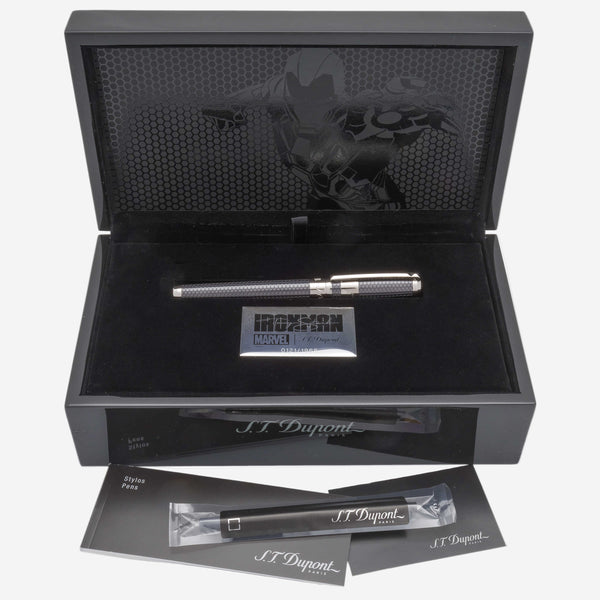 S.T. Dupont Line D Iron Man Grey Brass & Palladium Limited Edition Rollerball Pen 412707