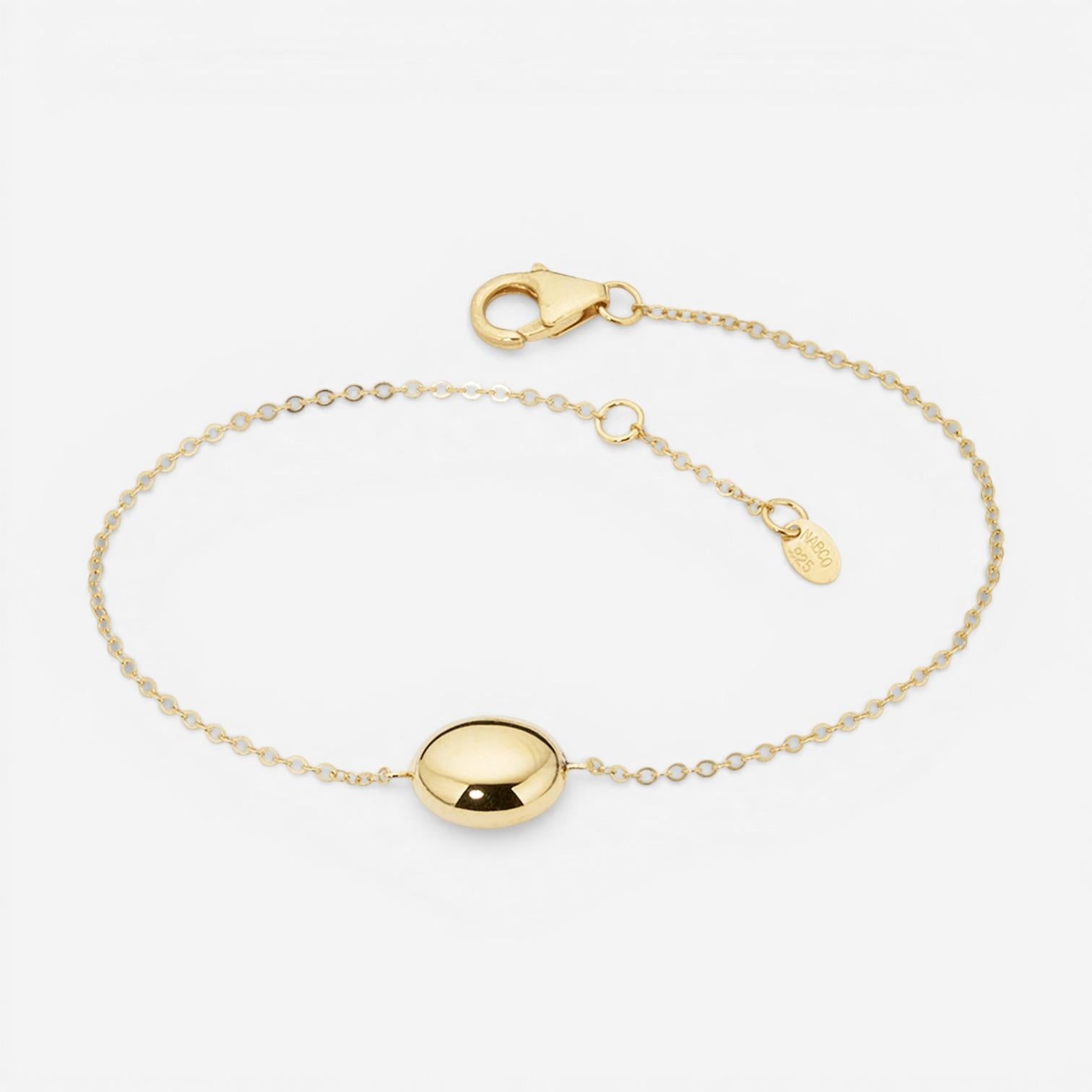 Ina Mar 14K Yellow Gold Single Bead Chain Bracelet 41347.5SB