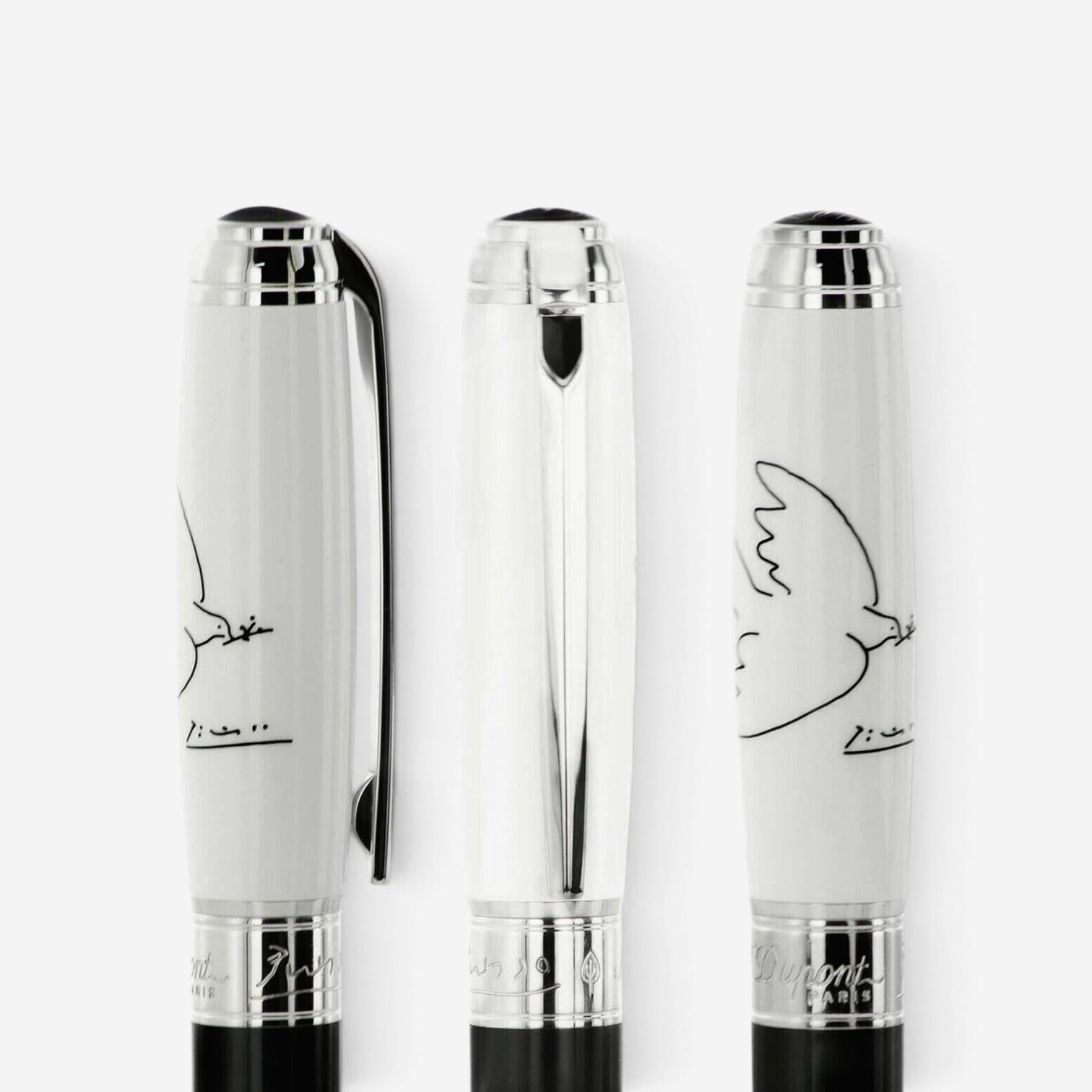 S.T. Dupont Picasso Peace Dove LE Lacquer & Palladium Ballpoint Pen 415050L