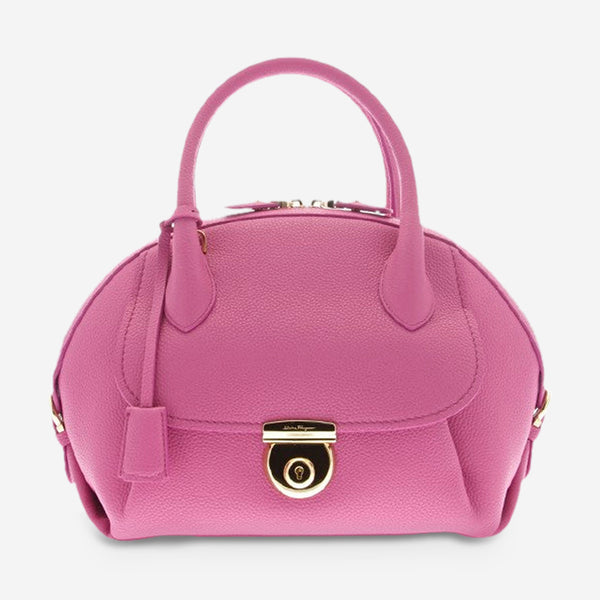 Salvatore Ferragamo Fiamma Women's Pink Medium Shoulder Bag 626924