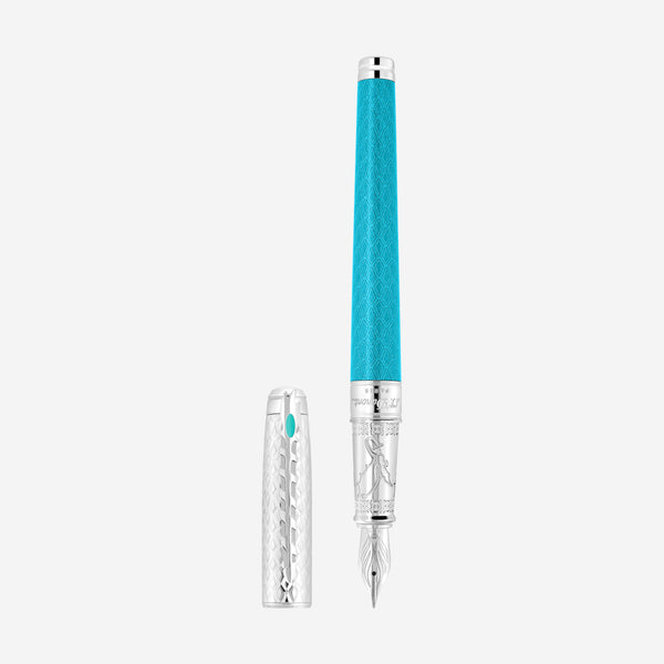S.T. Dupont Line D Eternity Game of Thrones Icy Blue Palladium & Lacquer Fountain Pen 420036L