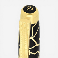 S.T. Dupont Line D Eternity Large Black Fender Fountain Pen 420175L