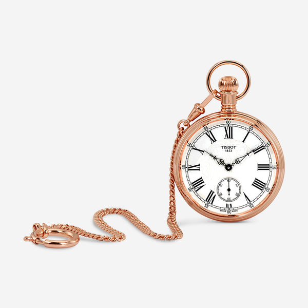 Tissot Lepine Mechanical Men's Silver Dial Pocket Watch T8614059903301