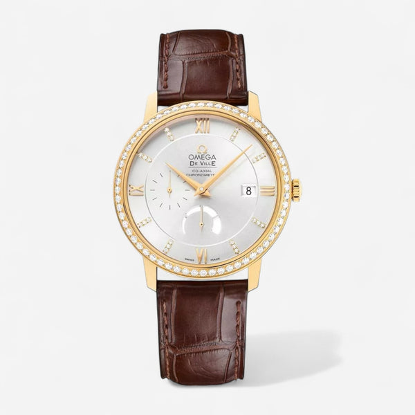 Omega De Ville Prestige 18K Yellow Gold Automatic Unisex Watch 424.58.40.21.52.001