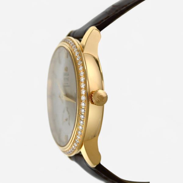 Omega De Ville Prestige 18K Yellow Gold Automatic Unisex Watch 424.58.40.21.52.001