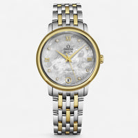 Omega De Ville Prestige Stainless Steel & 18K Yellow Gold Automatic Ladies Watch 424.20.33.20.55.002
