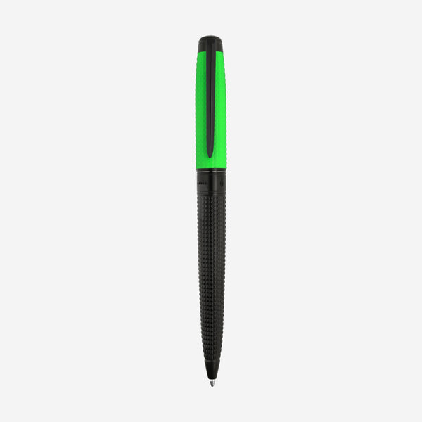 S.T. Dupont Line D Eternity Fluo Neon Green Matte Black Lacquer Ballpoint Pen 425032L