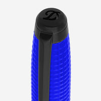 S.T. Dupont Line D Eternity Fluo Neon Blue Matte Black Lacquer Ballpoint Pen 425033L