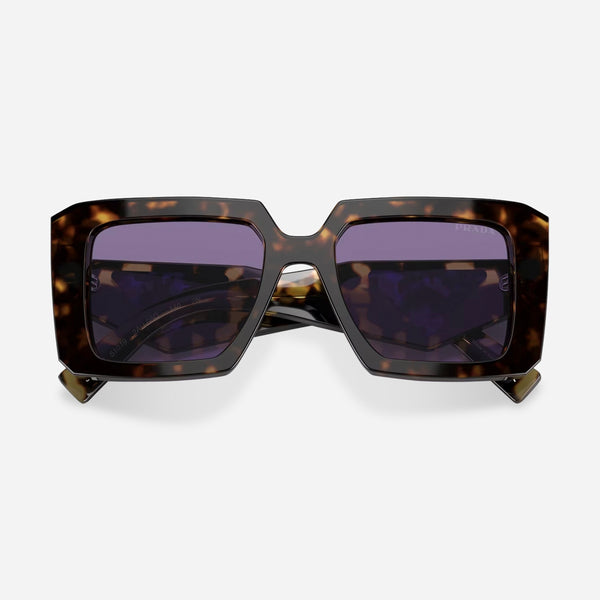 Prada Women's Tortoise Frame Purple Lens Sunglasses PR23YS2AU05Q - THE SOLIST