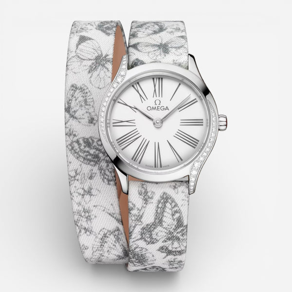 Omega De Ville Mini Tresor Stainless Steel Diamond Quartz Ladies Watch 428.17.26.60.04.002