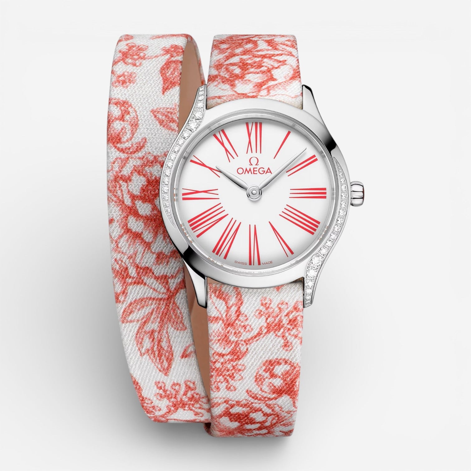 Omega De Ville Mini Tresor Stainless Steel Diamond Quartz Ladies Watch 428.17.26.60.04.003