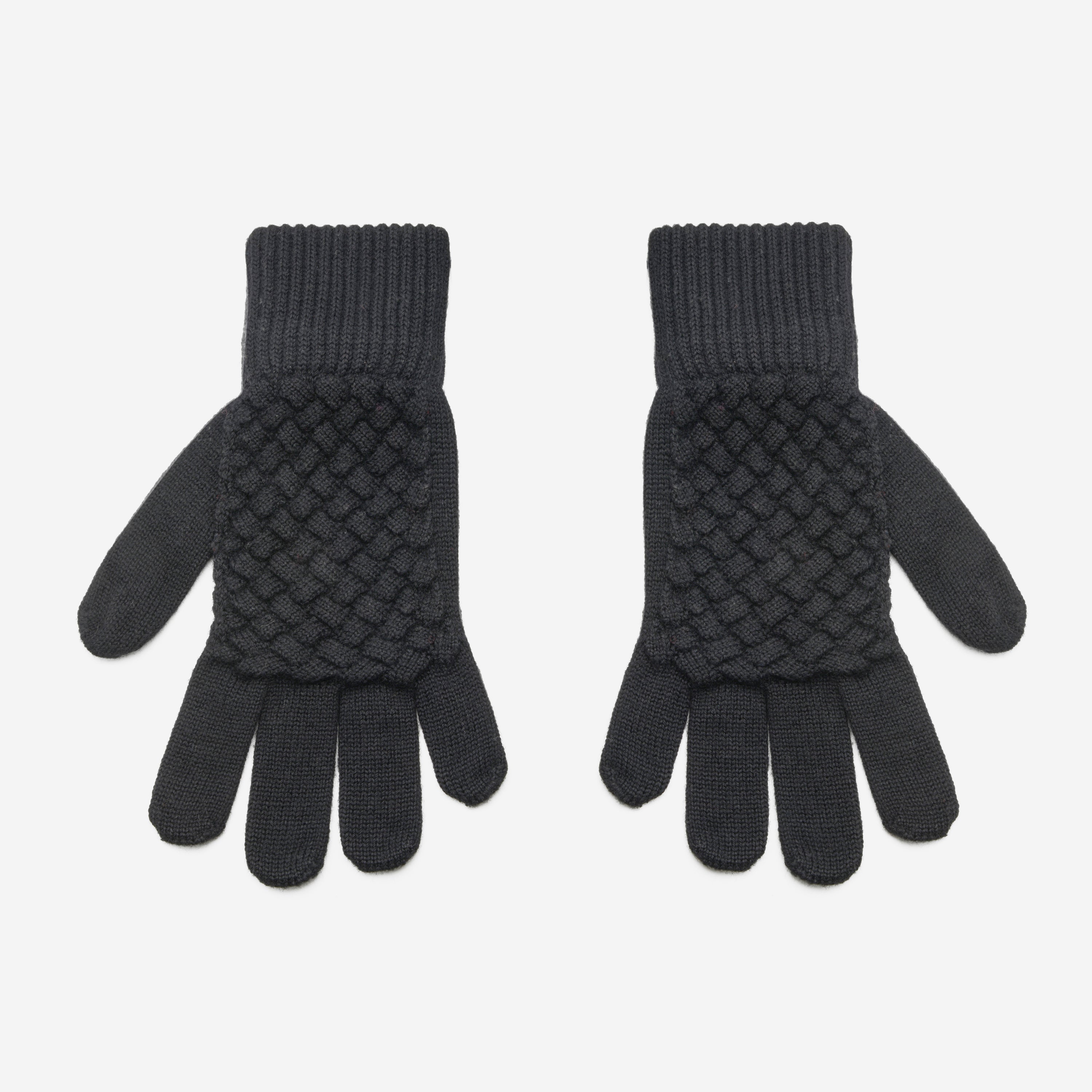 Bottega Veneta Black Wool Gloves 428536-4V206-1000 - THE SOLIST
