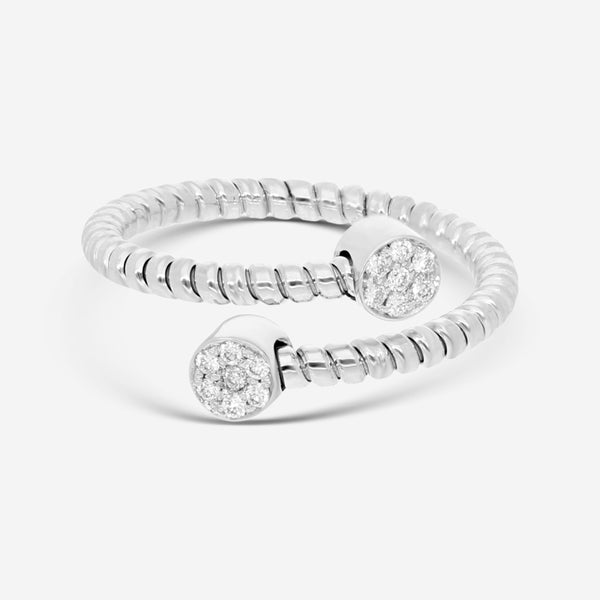 K Di Kuore Easy 18K White Gold and Diamond Ring Sz. 6.5 434943