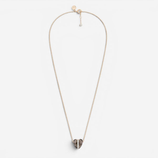 Morganne Bello Infinite Love 18K Rose Gold Quartz & Diamond Pendant Necklace 43P