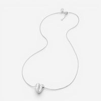 Morganne Bello Infinite Love 18K White Gold Diamond Heart Pendant Necklace 43WL