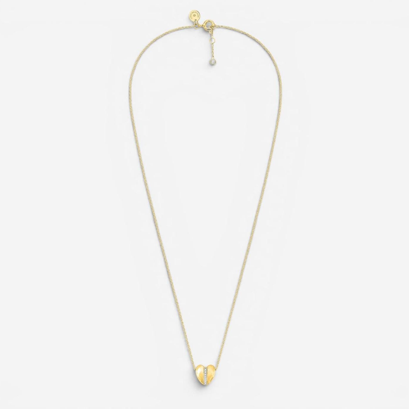 Morganne Bello Infinite Love 18K Yellow Gold Diamond Pendant Necklace 43YL128D