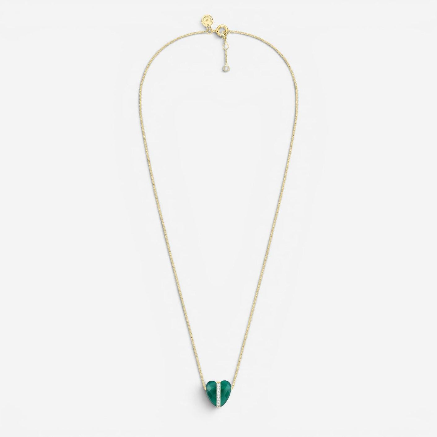 Morganne Bello Infinite Love 18K Yellow Gold Agate & Diamond Pendant Necklace 43